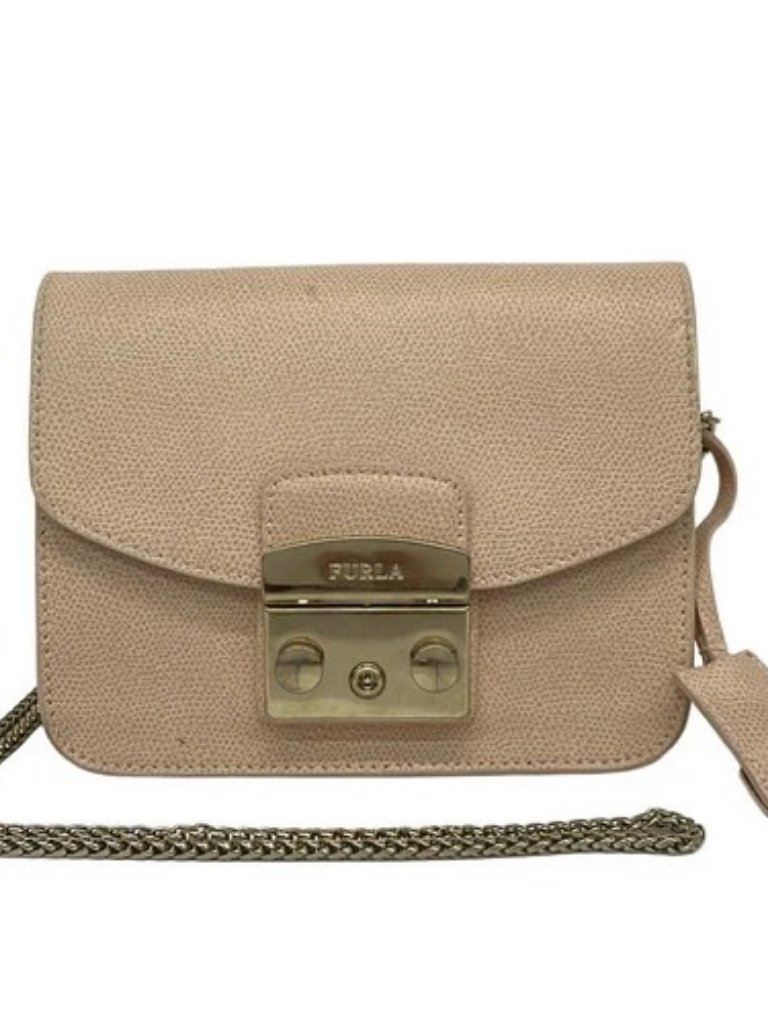 Furla Metropolis - Light Pink Leather Shoulder Bag